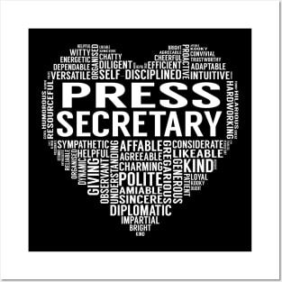 Press Secretary Heart Posters and Art